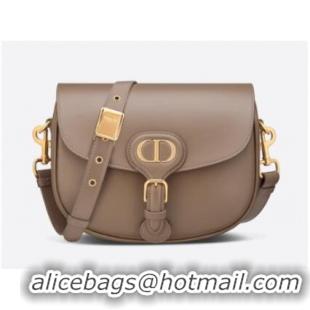 Original Cheap MEDIUM DIOR BOBBY BAG Warm Taupe Box Calfskin M9319U