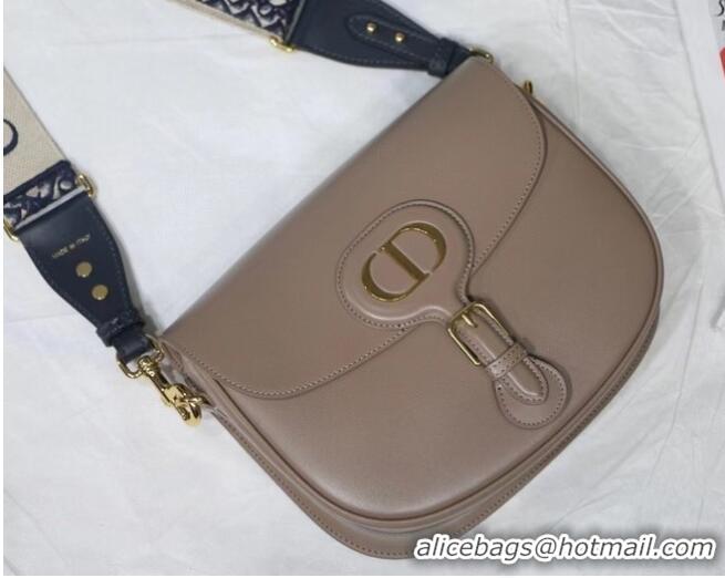 Original Cheap MEDIUM DIOR BOBBY BAG Warm Taupe Box Calfskin M9319U