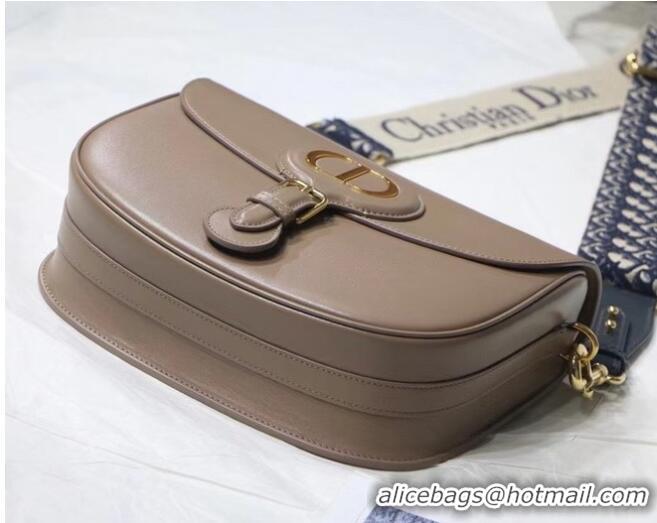 Original Cheap MEDIUM DIOR BOBBY BAG Warm Taupe Box Calfskin M9319U