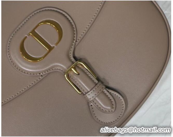 Original Cheap MEDIUM DIOR BOBBY BAG Warm Taupe Box Calfskin M9319U