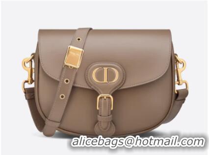 Original Cheap MEDIUM DIOR BOBBY BAG Warm Taupe Box Calfskin M9319U