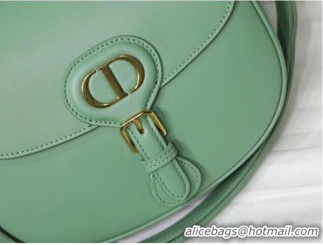 Inexpensive SMALL DIOR BOBBY BAG Box Calfskin M9317U Green