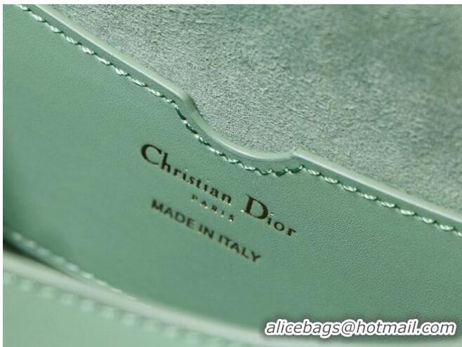 Inexpensive SMALL DIOR BOBBY BAG Box Calfskin M9317U Green