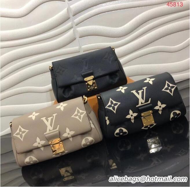 Buy Classic Louis Vuitton Monogram Empreinte FAVORITE M45813 Black&Beige