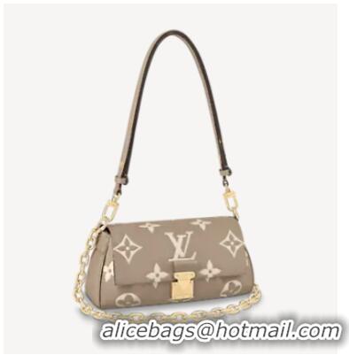 Generous Louis Vuitto Monogram Empreinte FAVORITE M45836 Tourterelle Gray