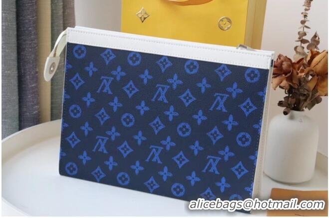 Well Crafted Louis Vuitton POCHETTE VOYAGE MM M61692 BLUE