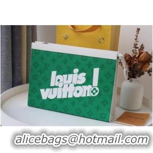 Famous Brand Louis Vuitton POCHETTE VOYAGE MM M61692 GREEN