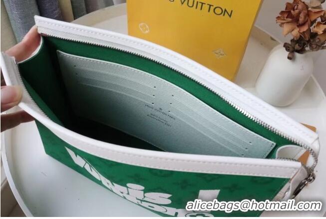 Famous Brand Louis Vuitton POCHETTE VOYAGE MM M61692 GREEN