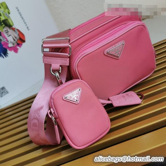 High Quality Prada Re-Edition 2005 Nylon Bag 1BH153 Pink 2021