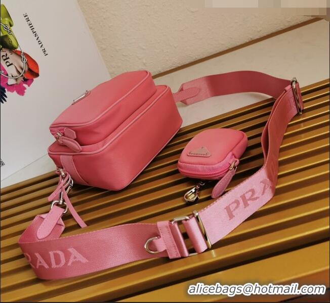 High Quality Prada Re-Edition 2005 Nylon Bag 1BH153 Pink 2021