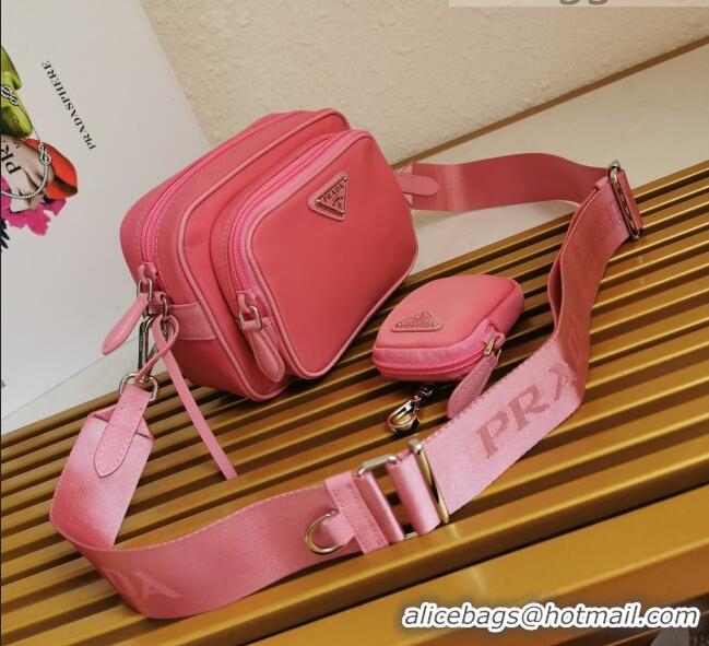 High Quality Prada Re-Edition 2005 Nylon Bag 1BH153 Pink 2021