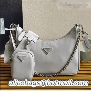 Best Cheap Prada Re-Edition 2005 Nylon Shoulder Bag 1BH204 Grey 2021