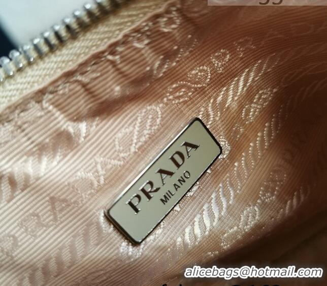 Best Quality Prada Re-Edition 2005 Nylon Shoulder Bag 1BH204 Beige 2021