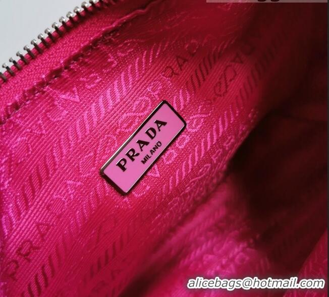 Top Quality Prada Re-Edition 2005 Nylon Shoulder Bag 1BH204 Hot Pink 2021