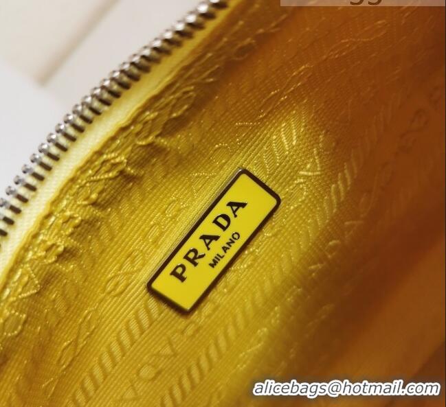 New Product Prada Re-Edition 2005 Nylon Shoulder Bag 1BH204 Yellow 2021