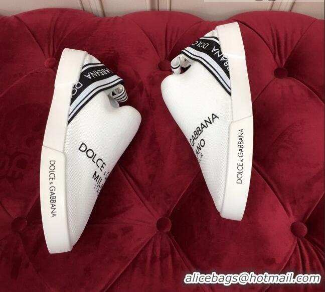 Custom Dolce&Gabbana DG Knit Slip-on Sneakers 060529 White