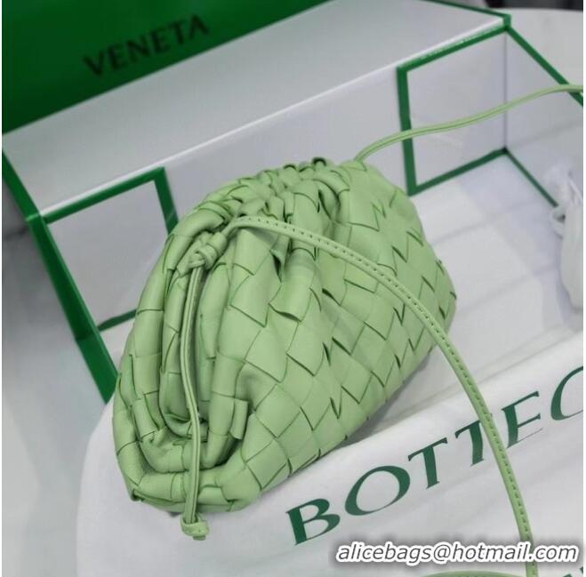 Buy Classic Bottega Veneta MINI POUCH 585852 light green