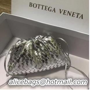 Cheap Bulk Bottega Veneta MINI POUCH 585852 SILVER