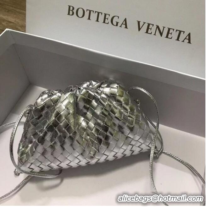 Cheap Bulk Bottega Veneta MINI POUCH 585852 SILVER