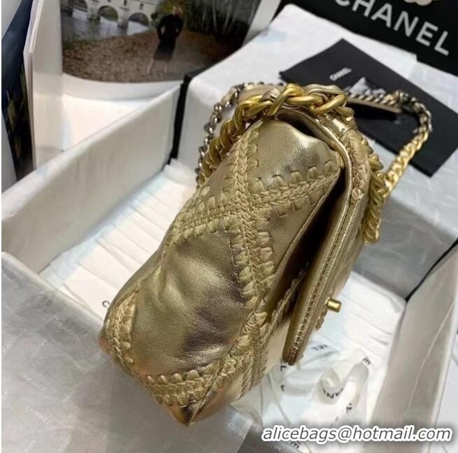 Fashion Discount Chanel 19 flap bag AS1160 Gold