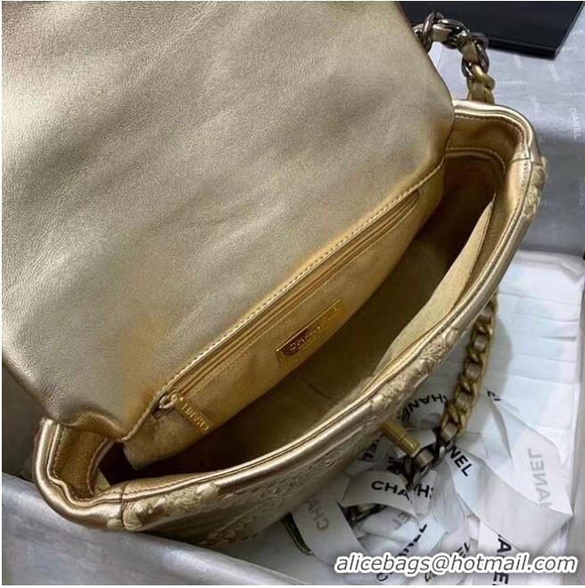 Fashion Discount Chanel 19 flap bag AS1160 Gold