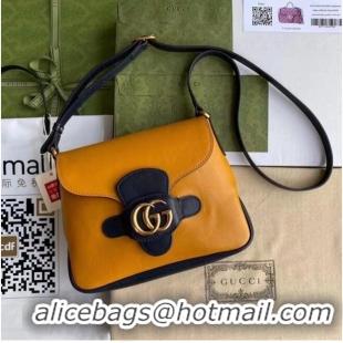 Stylish Gucci Small messenger bag with Double G 648934 Yellow