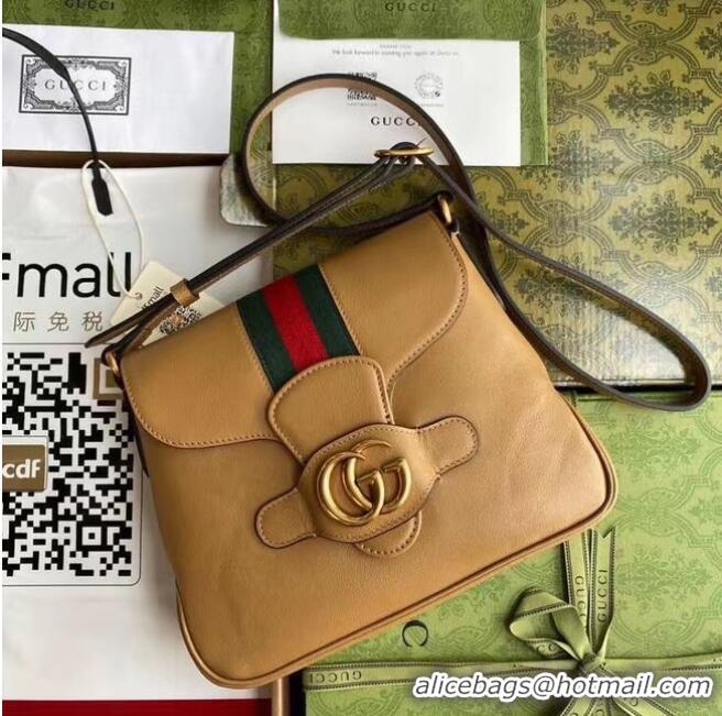 Top Quality Gucci Small messenger bag with Double G 648934 brown