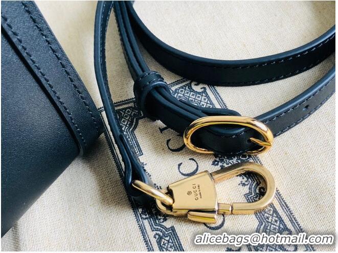 Top Grade Gucci Diana GG Bamboo Top Handle Original Leather Mini Bag 655661 Black