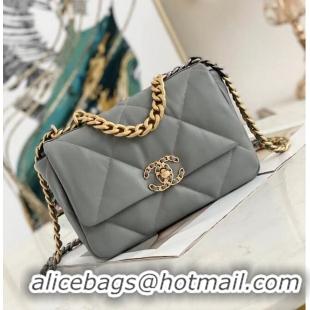 Buy Inexpensive CHANEL 19 Flap Bag AS1160 AS1161 AS1162 Grey