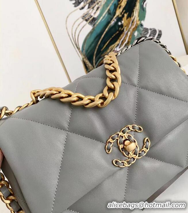 Buy Inexpensive CHANEL 19 Flap Bag AS1160 AS1161 AS1162 Grey