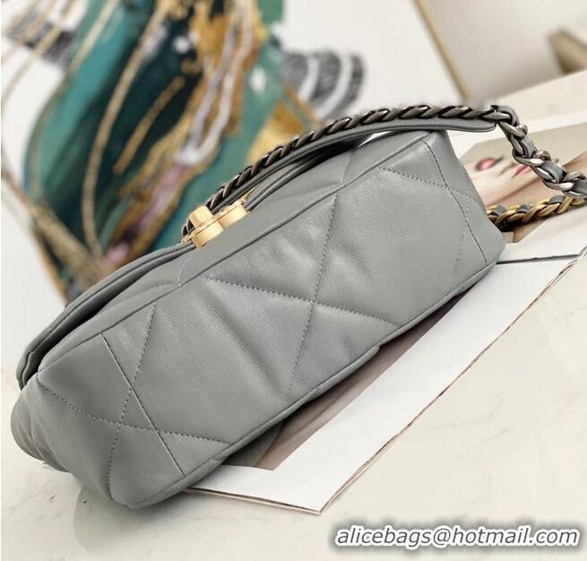 Buy Inexpensive CHANEL 19 Flap Bag AS1160 AS1161 AS1162 Grey