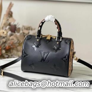 Classic Louis Vuitton Monogram Empreinte SPEEDY BANDOULIERE 25 M58524 black