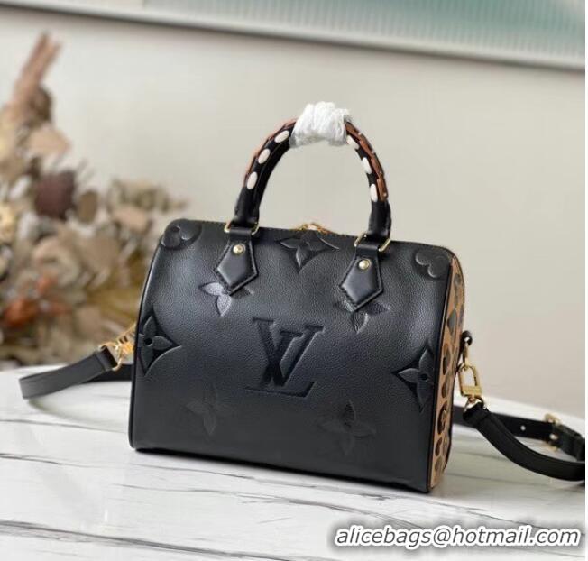 Classic Louis Vuitton Monogram Empreinte SPEEDY BANDOULIERE 25 M58524 black