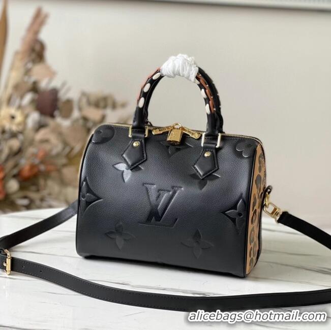 Classic Louis Vuitton Monogram Empreinte SPEEDY BANDOULIERE 25 M58524 black