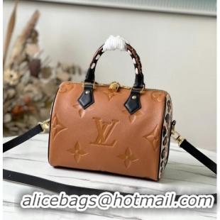 Cheapest Louis Vuitton SPEEDY Monogram Empreinte BANDOULIERE 25 M45840 Caramel