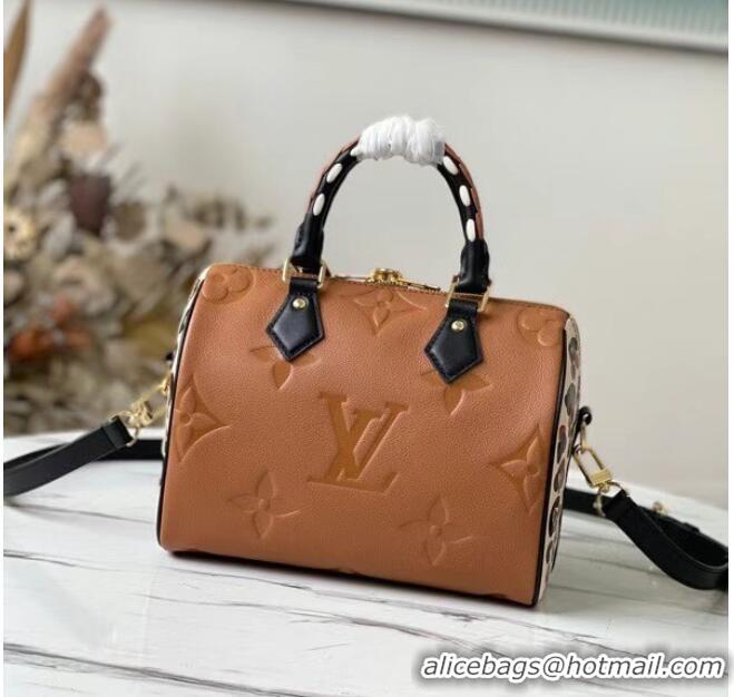 Cheapest Louis Vuitton SPEEDY Monogram Empreinte BANDOULIERE 25 M45840 Caramel