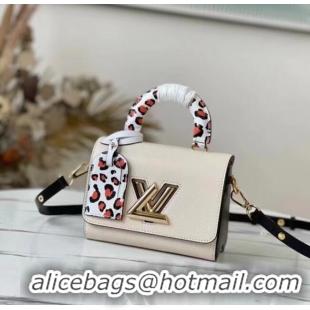 Pretty Style Louis Vuitton EPI Leather TWIST MM M58568 white