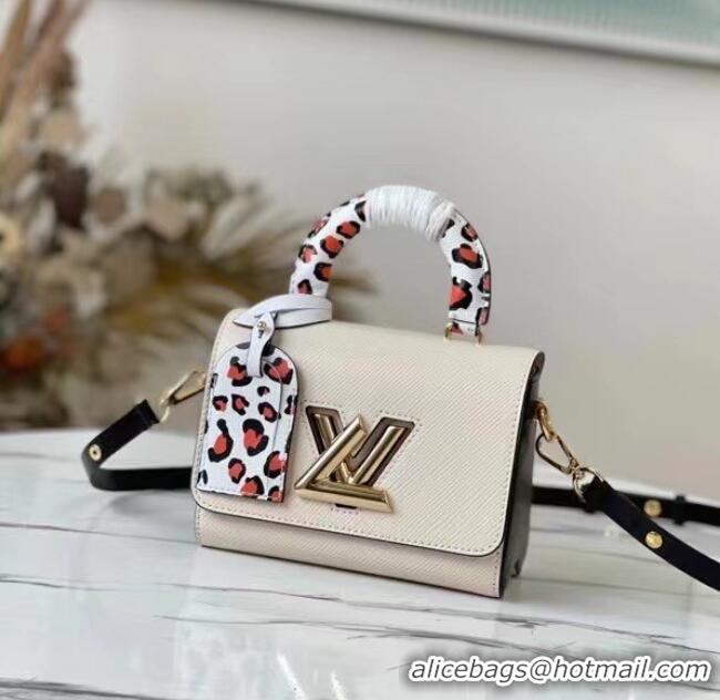 Pretty Style Louis Vuitton EPI Leather TWIST MM M58568 white