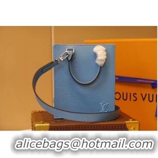 Super Quality Louis Vuitton EPI Leather PETIT SAC PLAT M80168 Blue