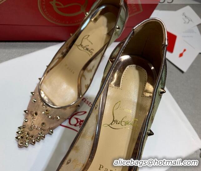 Grade Quality Christian Louboutin Stud Mesh 8.5cm Pumps 070589 2021