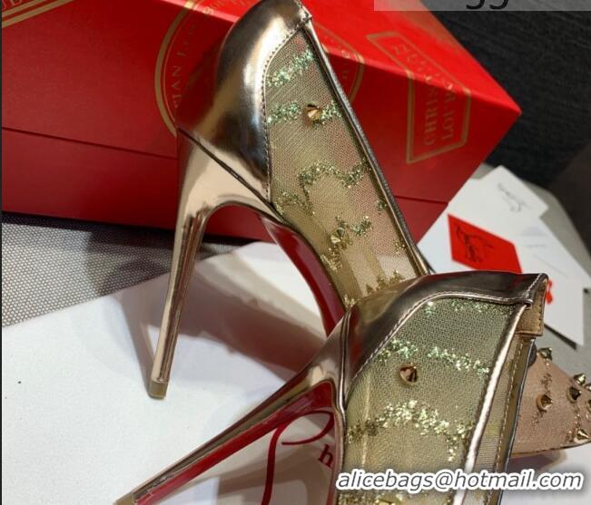 Grade Quality Christian Louboutin Stud Mesh 8.5cm Pumps 070589 2021