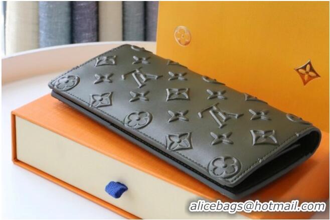 Top Quality  Louis Vuitton BRAZZA WALLET M62900 Khaki