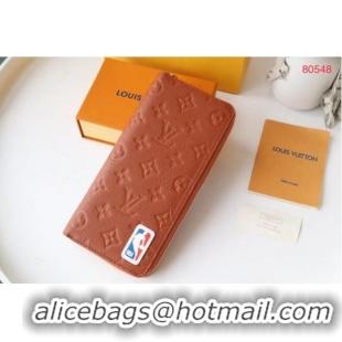 Best Price Louis Vuitton LVXNBA ZIPPY WALLET VERTICAL M80548 BROWN