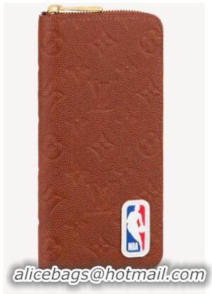 Best Price Louis Vuitton LVXNBA ZIPPY WALLET VERTICAL M80548 BROWN