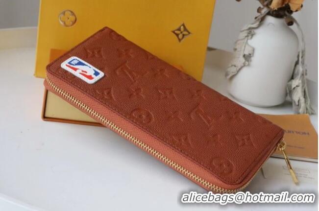 Best Price Louis Vuitton LVXNBA ZIPPY WALLET VERTICAL M80548 BROWN