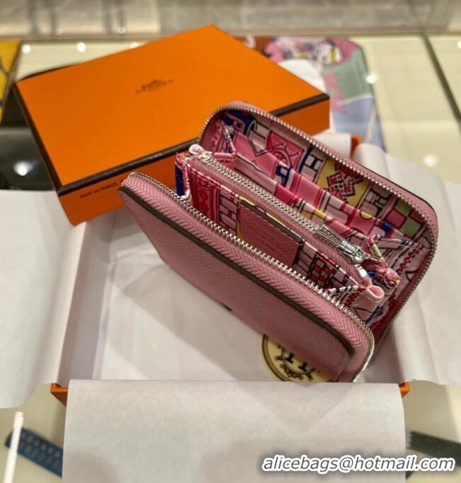 Youthful Perfect Hermes Constance Wallets espom leather H2298 Pink