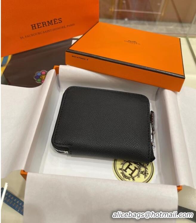 Luxury Discount Hermes Constance Wallets espom leather H2298 black