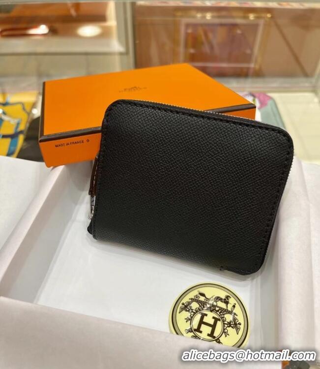 Luxury Discount Hermes Constance Wallets espom leather H2298 black