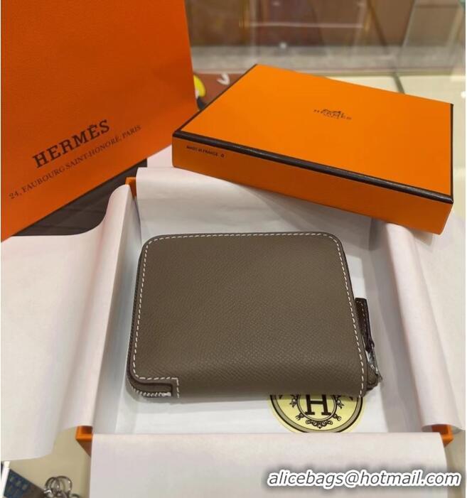 Super Quality Hermes Constance Wallets espom leather H2298 Grey