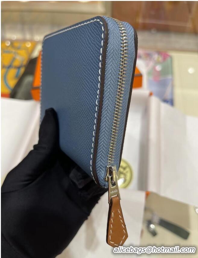 Popular Style Hermes Constance Wallets espom leather H2298 Blue